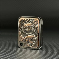 3D Dragon Embossed Fidget Slider Zinc Alloy Stress Relief Fidget EDC Toys Gift 07FC0E-D4 - KOEEK