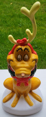 24" CHRISTMAS GRINCH MAX WITH ANTLERS LIGHT UP BLOW MOLD CORDED GEMMY GEMMY - KOEEK