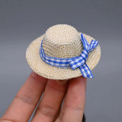 1/6 Scale Round Brim Straw Hat Beach Hat Sun Hat Model For 12" Action Figures 07FC0E-D4 - KOEEK