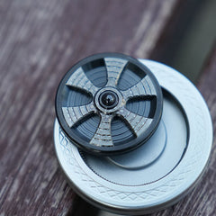 Pocket Haptic Coin Fidget Metal EDC spinner Toy Spinning Top Gift CNC 07FC0E-D4 - KOEEK