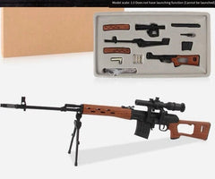 1/3 Scale SVD Sniper Rifle Metal Non-Firing Model Kit Removable Parts Display 07FC0E-D4 - KOEEK