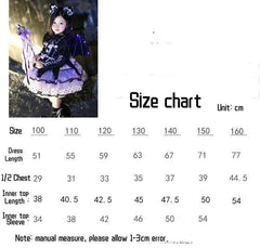Cute Kuromi Girl Princess Dress Kawaii Kids Halloween Lace Dress Cosplay Costume 07FC0E-D4 - KOEEK