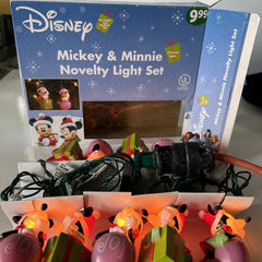 Disney Christmas Mickey Mouse & Minnie Novelty 10 Count Light String Set DISNEY - KOEEK