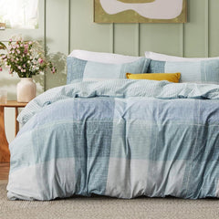 Twin Duvet Cover Kids - Reversible Buffalo Plaid Duvet Cover Set Zipper Closure 07FC0E-D4 - KOEEK