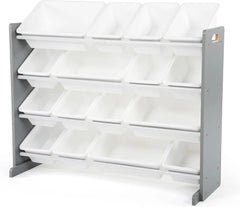 Extra Large Wooden Toy Organizer, Extra Large, Gray/White 07FC0E-D4 - KOEEK