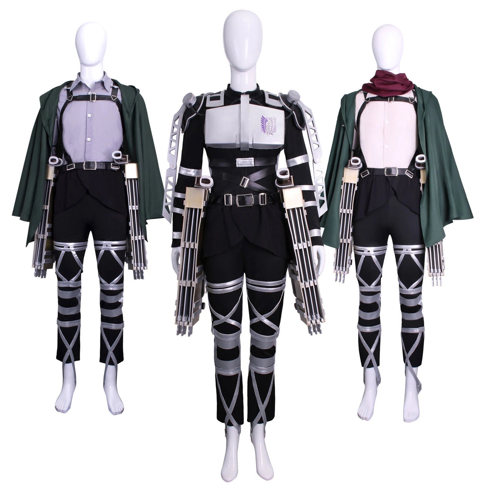 Attack on Titan Wings of Freedom Cosplay Mikasa·Ackerman Levi·Ackerman Outfits 07FC0E-D4 - KOEEK