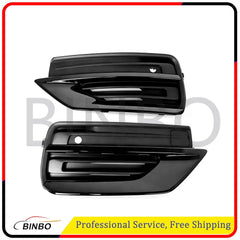 Pair Front Left&Right Bumper Fog Light Cover For Volvo XC90 19-24 Glossy Black 07FC0E-D4 - KOEEK