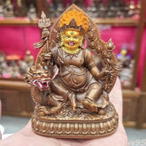 10CM Copper Statue White Jambhala Dzambhala Buddha Home Design 07FC0E-D4 - KOEEK