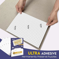 Ultra Adhesion Puzzle Glue Sheets,64 Puzzle Saver Sheets Preserves 8×1000 Pieces 07FC0E-D4 - KOEEK