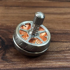 EDC Stainless Steel Copper Spinning Top Top Spinner Mental Stress Relief Toys 07FC0E-D4 - KOEEK