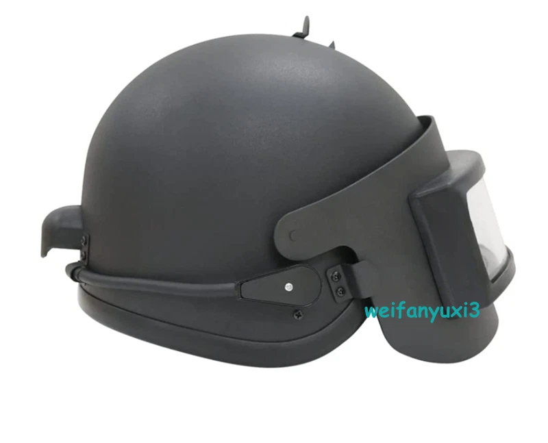 US Stocked Russian Special Forces Altyn K6-3 Helmet Mask Black Steel Helmet Prop 07FC0E-D4 - KOEEK