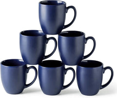 16oz Coffee Mugs Set of 6, Large Ceramic Coffee Mugs for Men, Women, Dad, Mom 07FC0E-D4 - KOEEK