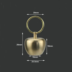 Brass Keychain Waterproof Storage Box Sealed Pill Capsula Portable Tank EDC Tool 07FC0E-D4 - KOEEK