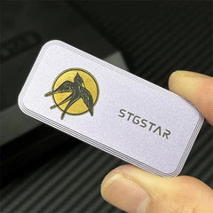 Novelty Swallow Push Fidget Slider Personalized Relaxation Alloy EDC Fidget Toy 07FC0E-D4 - KOEEK