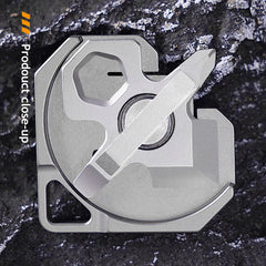 4 IN 1 Titanium Multi Tools Screwdriver Cutter Portable Camping EDC Keychain 07FC0E-D4 - KOEEK
