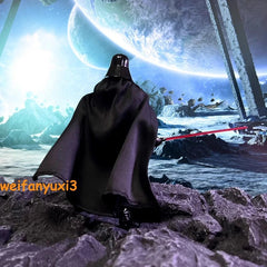 1/12 Black Wired Cloak Robe for 6" Black Series Star Wars Darth Vader 07FC0E-D4 - KOEEK