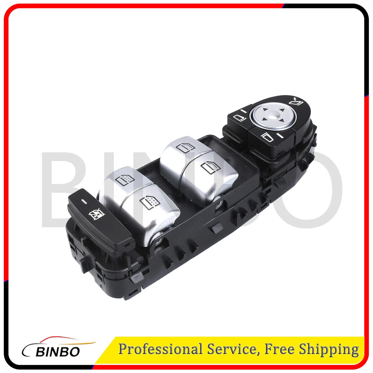 For Mercedes E-W213 W222 2139054803 Left front power window switch all Black 07FC0E-D4 - KOEEK