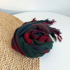 Unisex Linen Cotton Soft Winter Warm Scarf Shawl Mens Bandana Neckerchief Wrap 07FC0E-D4 - KOEEK