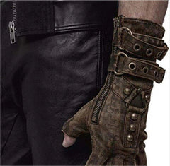 Medieval Men's Button Rivets Arm Glove Armor Wrist Cuffs Bracers Gauntlet 07FC0E-D4 - KOEEK