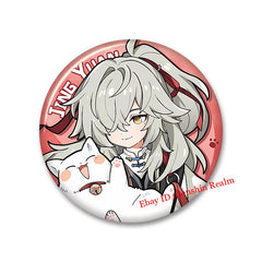 6Pcs/Set Anime Honkai: Star Rail Cute Cat Figure Metal Pin Brooch Badge Art Gift 07FC0E-D4 - KOEEK