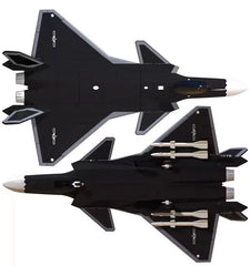 1/72 PLA J-20A Military Parade Fighter Plastic Painted Unassembled Toy Model 07FC0E-D4 - KOEEK