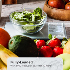 Food Grade Glass, Calorie Counting Scale, Meal Prep Scale, Weight Loss Scale 07FC0E-D4 - KOEEK