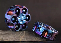 Titanium Hand Twisting Spinning Top Gyroscope EDC Fidget Bearing Spinner Toy 07FC0E-D4 - KOEEK