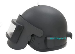 US Stocked Russian Special Forces Altyn K6-3 Helmet Mask Black Steel Helmet Prop 07FC0E-D4 - KOEEK