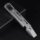 Hot Titanium Alloy Pocket Pry Bar Crowbar Opener Outdoor Camping Multi EDC Tools 07FC0E-D4 - KOEEK