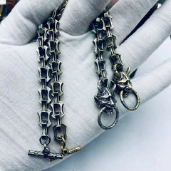 Solid Brass Handmade Vintage Bracelet Men's Bracelet Different Styles EDC Gifts 07FC0E-D4 - KOEEK