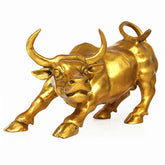 Big Wall Street Bronze Fierce Bull OX Statue-Brass 12cm/4.72 inches Home Decor 07FC0E-D4 - KOEEK