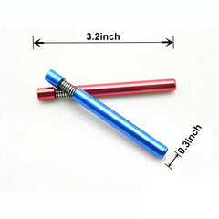 Self Cleaning One Hitter Metal Tobacco Smoking Dugout Pipe Spring Herb Pipes 1pc 07FC0E-D4 - KOEEK