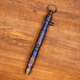 Titanium Alloy Ballpoint Pen EDC Handmade Keychain Pocket Signature Pen Gift 07FC0E-D4 - KOEEK