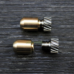 EDC TITANER Titanium + Brass EDC Bead Key Parachute Cord Pendant Lanyard DIYBead TITANER - KOEEK