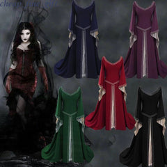 Women Medieval Renaissance Fancy Maxi Princess Dress Halloween Cosplay Costumes 07FC0E-D4 - KOEEK