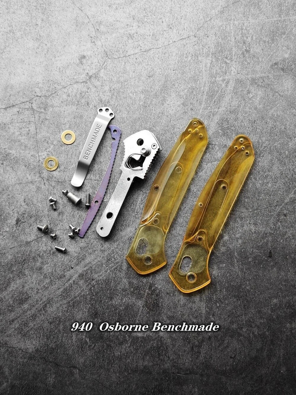 1 Set ULTEM PEI Handle Scales w/ Pocket Clip For Benchmade 940 Osborne KnivesEDC 07FC0E-D4 - KOEEK