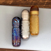PEI Titanium Damascus Pill Holder Case Container Organizer Waterproof EDC Boxes 07FC0E-D4 - KOEEK