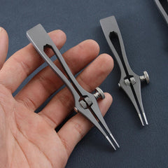 Spacing Adjustable Leather Craft Pricking Irons Stitching Lacing Punching Chisel 07FC0E-D4 - KOEEK