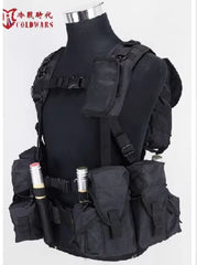 Replica Russian Special Forces Smersh Tactics Combat Chest Vest Black AK Set 07FC0E-D4 - KOEEK