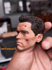 Terminator T800 Arnold Battle Damage Version Head Sculpt for 1/4 Action Figure 07FC0E-D4 - KOEEK