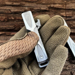 EDC Stainless Steel Bottle Opener Keychain Fidget Decompression Toy Pocket Tool 07FC0E-D4 - KOEEK