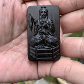 5*3cm Agarwood Taoist Three Pure Ones Pendant Taishang Laojun Necklace Charm 07FC0E-D4 - KOEEK
