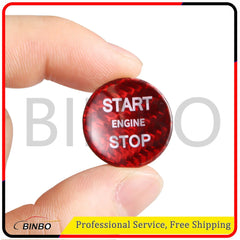 Red Start Stop Engine Button Switch Cover Trim fit for Jaguar XJ 2010-2019 07FC0E-D4 - KOEEK