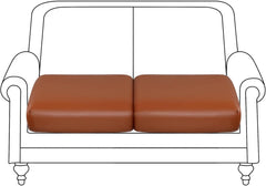 PU Leather Couch Cushion Cover, Waterproof Stretch Sofa Cushion Slipcovers 07FC0E-D4 - KOEEK