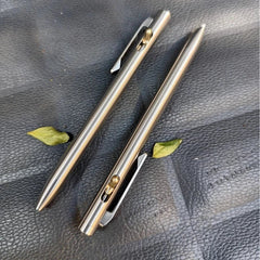 Creative Titanium Ballpoint Pen Pocket Signature Writing Pen Business Office EDC 07FC0E-D4 - KOEEK