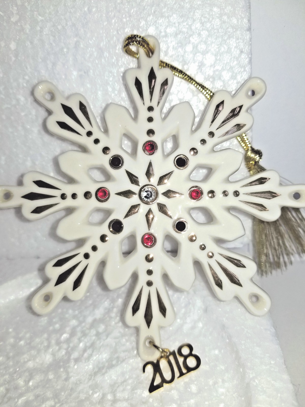 Lenox 2018 Annual GEMMED SNOWFLAKE Ornament LENOX - KOEEK