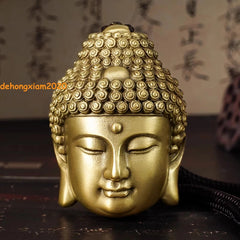 Copper Buddha 'Demon or Saint moment apart 'Buddha Head Rope Gift Pendant 07FC0E-D4 - KOEEK