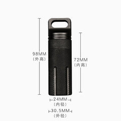 EDC Aluminium Alloy Waterproof Tank Large Capacity Sealed Outdoor Storage Box 07FC0E-D4 - KOEEK