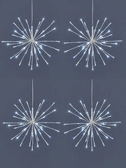 Premier 4x 200 Cool White LED Sparkle Ball Christmas Fairy Lights, In / Outdoor PREMIER - KOEEK