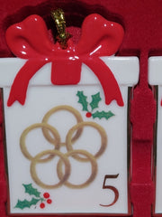 Lenox 12 Days Of Christmas Ornaments Set Of (12) m.s.r.p is $160.00 LENOX - KOEEK